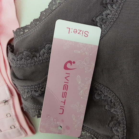 IVIESTIN Size L Purple, Pink, Wrap Front Bralette Bra - Picture 6 of 6